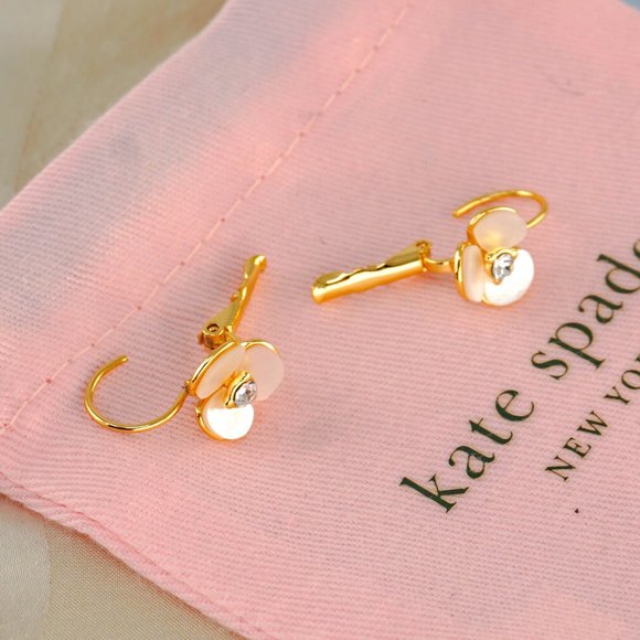 kate spade Jewelry Kate Spade Disco Pansy Leverback Earrings Brand